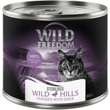 Wild Freedom Adult Sterilised 6 x 200 g - receptura brez žitaric - Wild Hills Sterilised - piščanec z raco | shoptok.hr