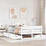 vidaXL Okvir kreveta bez madraca bijeli 160x200 cm od masivne borovine Cijene