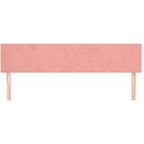  Posteljno vzglavje 2 kosa roza 80x5x78/88 cm žamet | Shoptok.si