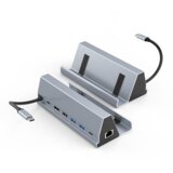INF usb c hub z usb 3.0, hdmi, RJ45, čitalnik kartic sd/tf, 100 w pd polnjenje, (21537688) Cene