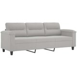  2-dijelni set sofa s jastucima svjetlosivi od mikrovlakana | shoptok.hr