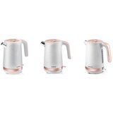 Berdsen BD-705 električno kuhalo za vodo 1,7 L 2200 W – kovinsko, 360° baza, bela-bakrena | Shoptok.si