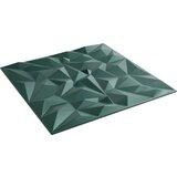 Zidni paneli 48 kom zeleni 50 x 50 cm XPS 12 m² uzorak ametista | shoptok.hr