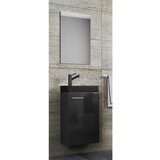 MID.YOU kopalnica za goste slito, črna, 3-Delno | Shoptok.si