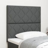  LED Uzglavlje Geometrijski Uzorak Tamno Sivo 100 cm Tkanina | shoptok.hr