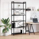  Polica Crni hrast 80 x 30 x 189,5 cm Konstruirano drvo | shoptok.hr