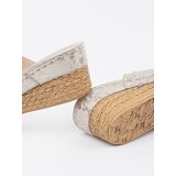 GOODIN Light beige women's wedge flip-flops | Shoptok.si