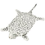  Tepih Leopard od Pliša 139 cm Bijeli | shoptok.hr