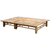  Ležalnik za 2 osebi z blazinami bambus | Shoptok.si