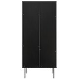 Livetastic VITRINA, furnirano hrast črna, barve hrasta | Shoptok.si