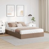  Otomanski krevet s pohranom Kapućino 140 x 190 cm Lažna koža | shoptok.hr