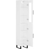  Visoka omara bela 34,5x34x180 cm inženirski les, (20819380) | Shoptok.si