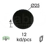 Dabel podloška samolepljiva za nameštaj FK02 crna FI25mm (12kom) DPZ (0218049) cene