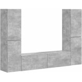  Set TV komoda 6 pcs Betonski sivi Konstruirano drvo | shoptok.hr