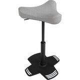 Top Star Naslonjalo za stojo SITNESS FALCON, z ergonomsko oblikovanim sedlastim sedežem, siva prevleka | Shoptok.si