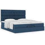  Otomanski okvir kreveta s madracima plavi 200x200cm tkanine | shoptok.hr