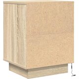  Noćni ormarić s LED svjetlima boja hrasta sonome 38x34x50 cm | shoptok.hr