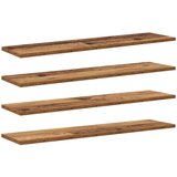 Police za knjige 4 pcs Smeđa 80 x 20 x 1,5 cm Konstruirano drvo | shoptok.hr