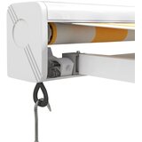 Tenda na uvlačenje žuto-bijela 4,5x3 m od tkanine i aluminija | shoptok.hr