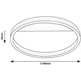 Rabalux STROPNA LED-SVETILKA Thric 40/3,5 cm | Shoptok.si