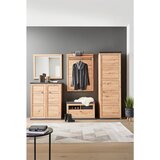 Hom`in GARDEROBNA KLOP barve hrasta, temno siva | Shoptok.si