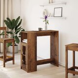 vidaXL Barska miza s policami starinski les 101x40x103,5 cm inž. les | Shoptok.si