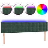  LED posteljno vzglavje temno zeleno 160x5x78/88 cm žamet, (20933611) | Shoptok.si