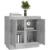  Komoda siva boja betona 80 x 34 x 75 cm od konstruiranog drva | shoptok.hr
