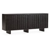 MOME Črna komoda iz masivnega manga 200x80x40 cm Inaya – | Shoptok.si