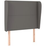 Maison Chic vzglavna omarica - nočna omarica - posteljna omarica z ušesi sivo 83x23x118/128 cm umetno usnje, (21711481) Cene