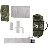 vidaXL Družinski šotor za 6 oseb kamuflažen vodoodporen | Shoptok.si