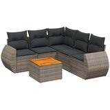 Maison Chic Seti vrtnega pohištva - Vrtna garnitura - Vrtni pohištvo set 6-delna z blazinami siv poli ratan, (21807759) | Shoptok.si