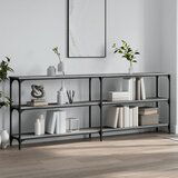 vidaXL Konzolna mizica siva sonoma 200x29x75 cm inženirski les Cene