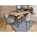 Mömax stenski panel akustik, 4-delni set, barva hrasta, črna | Shoptok.si