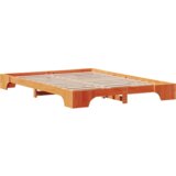  Krevetni okvir Smeđa boja Masivno drvo 150 x 200 cm Izdržljiv | shoptok.hr