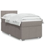 Maison Chic Box spring postelja - Vzmetna postelja z vzmetnico taupe 80x200 cm blago SL5042, (21887819) | Shoptok.si