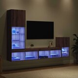 TV stenske enote z LED lučmi Umetni hrast Konstruiran les, (5000112824) | Shoptok.si