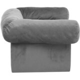 SOFA za pse s ladicom siva 75 x 50 x 38 cm plišana | Eponuda.com