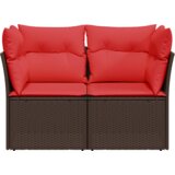  Vrtni kauč | s jastukom Smeđa 124 x 62 x 69 cm poliratan | shoptok.hr