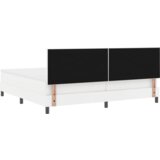  Posteljni okvir z vzmetnico Bela 200 x 200 cm Umetna koža | Shoptok.si