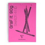 Clairefontaine blok Graf it za suhu tehniku A4 90gr, mix boja, bjanko | shoptok.hr