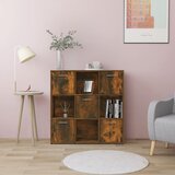  The Living Store Knjižna omara dimljeni hrast 90x30x90 cm inženirski les - Knjižna Omara, (21431307) Cene
