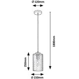 Rabalux sheila, visilica E27 1x40W, zlato | Eponuda.com