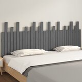  Zidno uzglavlje sivo 204x3x80 cm od masivne borovine | shoptok.hr