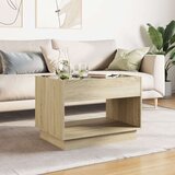  Stolić s beskonačnim LED svjetlima boja hrasta 70x50x50 cm | shoptok.hr
