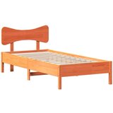 vidaXL Okvir kreveta bez madraca voštano smeđi 90 x 190 cm od borovine | shoptok.hr