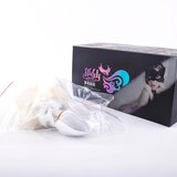 Sunfo - analni dildo sa zečjim repom (crno-bijeli) | shoptok.hr