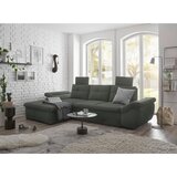CARRYHOME KOTNA SEDEŽNA GARNITURA, mikrovelur temno zelena | Shoptok.si