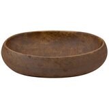 Nadgradni umivaonik smeđi ovalni 59x40x15 cm keramički | shoptok.hr