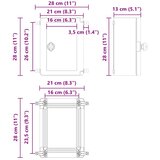  Upravljački ormar Siva 28 x 13 x 28 cm ABS plastika | shoptok.hr